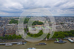 London city aerial view, London, UK