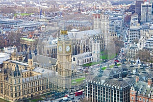 London city with Big Ben landmark.