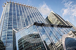 London,city district,modern architecture in the financial district