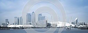 London city o2 arena skyline panorama