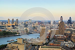 Londra la città panoramico 