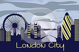 London city silhouette