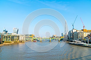 London City with Thames River