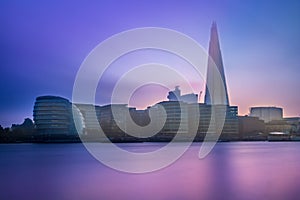 London City view over Thames