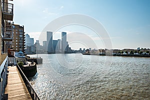 London city views over river Thames