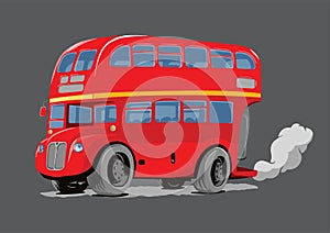 London Double Decker Bus red