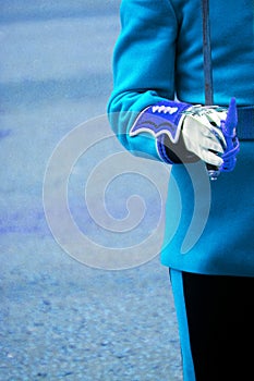 London England, 2016. Guards Officer in The Mall Trooping The Color