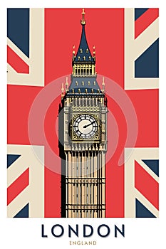 London England Travel Poster