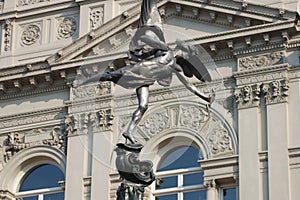 London Eros statue photo