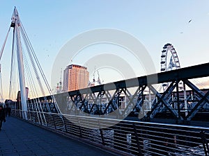 London eye bridge central bank modern