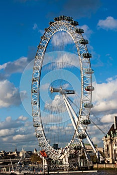 London eye on a sunny day