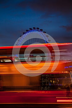 London Eye at sunset