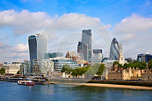 London financial district skyline Square Mile photo