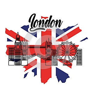 London flag england toruism travel landmark symbol