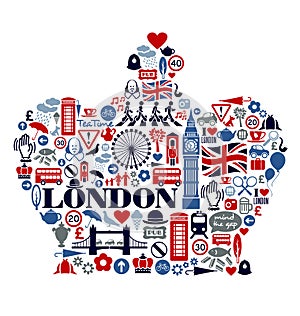 London Great Britain Icons Landmarks and attractio