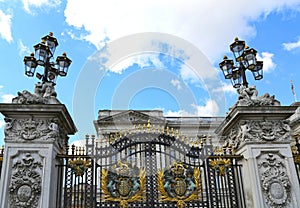 London, Great Britain -May 23, 2016: gates of Buckingham palace