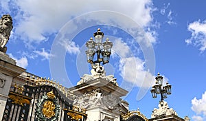 London, Great Britain -May 23, 2016: gates of Buckingham palace