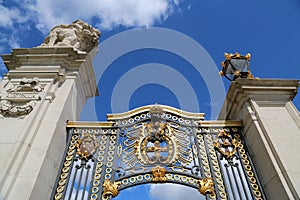 London, Great Britain -May 23, 2016: gates of Buckingham palace