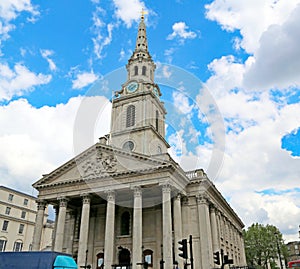 London, Great Britain -May 23, 2016: St. Martin-in-the-Fields Church at Trafalgar Square