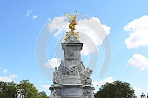 London, Great Britain -May 23, 2016: The Victoria Memorial, a monument to Queen Victoria