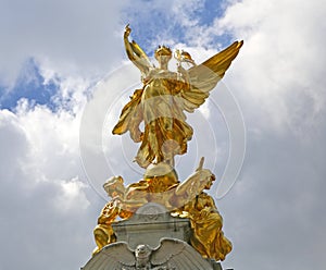 London, Great Britain -May 23, 2016: The Victoria Memorial, a monument to Queen Victoria