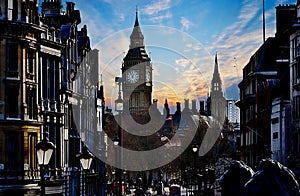 London - Great Britain. View of the Big Ben