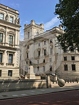 London Her Majesty`s Treasury & Clive Steps