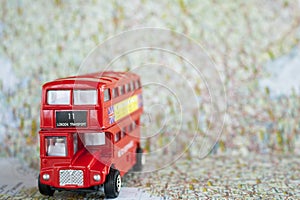 London iconic double decker bus