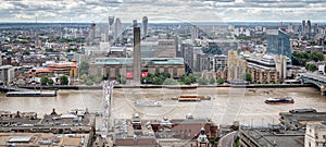 London Icons, Tate Modern, Millennium Bridge , River Thames photo