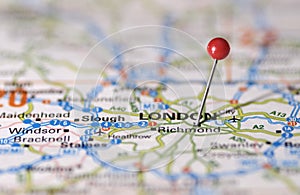 London Map Pin