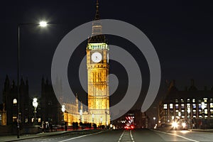 London Night view, include Big Ben