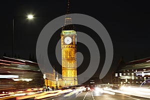 London Night view, include Big Ben