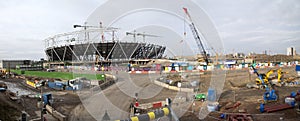 London Olympic Construction Site Panoramic