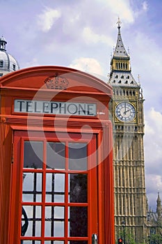 London phone booth/Big Ben
