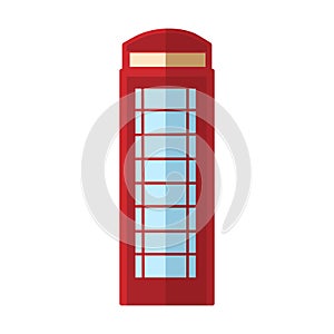 London phone booth. Red cabin, English telephone Street box