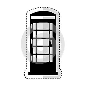 London phone cab isolated icon