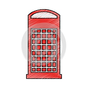 London phone cab isolated icon