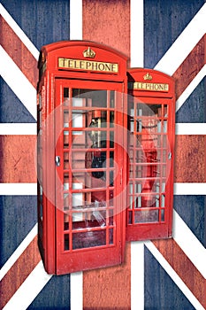 London phonebooth, Union Jack photo