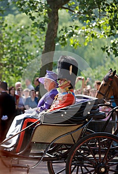 London, Queen's Elizabeth Trooping of colours