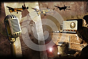 London radio in World war II photo