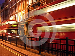 London Red bus on Piccadilly photo