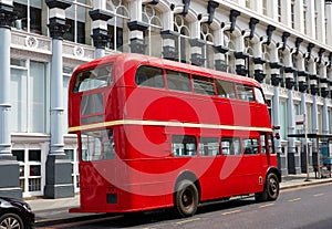 London Red Bus traditional old