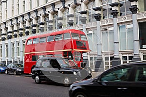 London Red Bus traditional old