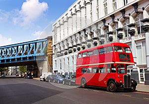 London Red Bus traditional old