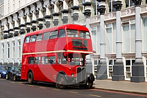 London Red Bus traditional old