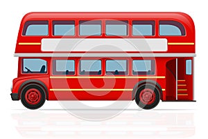 London red bus vector illustration