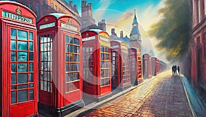 london red telephone booths