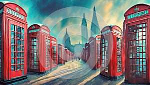 london red telephone booths