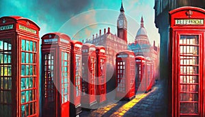 london red telephone booths