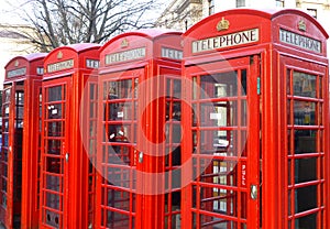 London - Red Telephone Booths